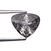1.21 CT, 7.2 X 6.3 MM | Salt And Pepper Pear Cut Diamond - Minimal Carbon