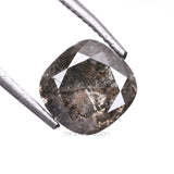 1.22 CT, 6.0 X 5.6 MM | Salt And Pepper Diamond | Cushion Cut Diamond - Minimal Carbon