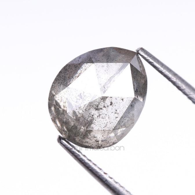 1.73 CT, 7.5 X 6.3 MM | Salt And Pepper Pear Cut Diamond