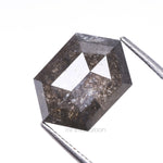 Load image into Gallery viewer, 2.90 CT, 10.7 X 7.3 MM | Salt And Pepper Hexagon Cut Diamond
