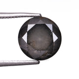 1.81 CT, 6.6 MM | Salt And Pepper Round Rose Cut Diamond
