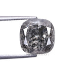 Load image into Gallery viewer, 2.01 CT, 7.0 X 7.0 MM | Salt And Pepper Cushion Cut Diamond
