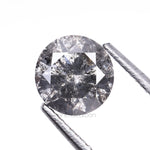 Load image into Gallery viewer, 0.66 CT, 5.4 MM | Salt And Pepper Round Brilliant Cut Diamond
