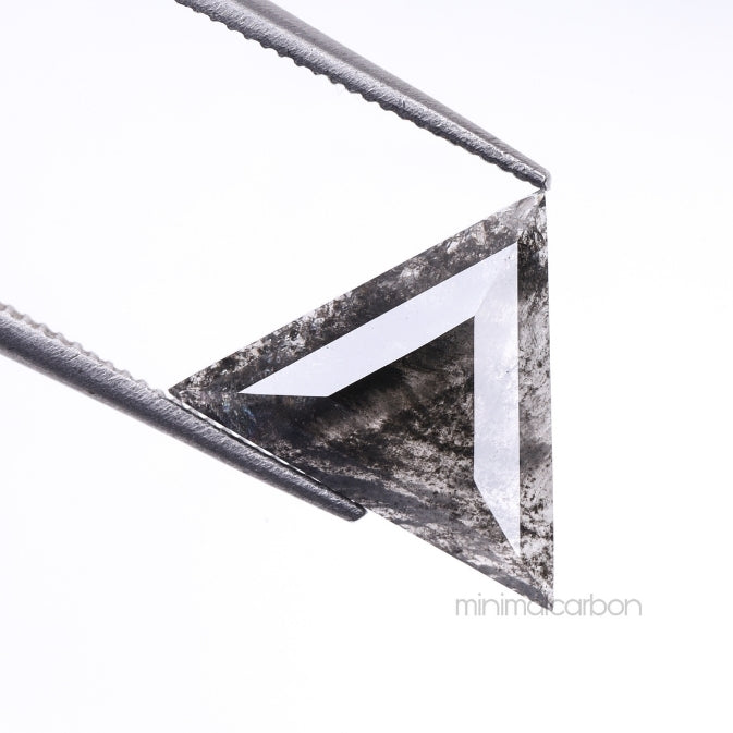 1.79 CT, 11.6 X 11.1 MM | Salt And Pepper Triangle Cut Diamond