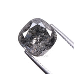 Load image into Gallery viewer, 2.01 CT, 7.0 X 7.0 MM | Salt And Pepper Cushion Cut Diamond
