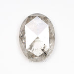 2.85 CT, 11.1 X 8.3 MM | Salt And Pepper Oval Cut Diamond - Minimal Carbon