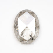 2.85 CT, 11.1 X 8.3 MM | Salt And Pepper Oval Cut Diamond - Minimal Carbon