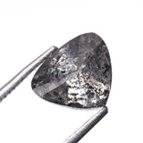 1.21 CT, 7.2 X 6.3 MM | Salt And Pepper Pear Cut Diamond - Minimal Carbon