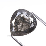 Load image into Gallery viewer, 3.34 CT, 10.4 X 9.2 MM | Salt And Pepper Pear Cut Diamond
