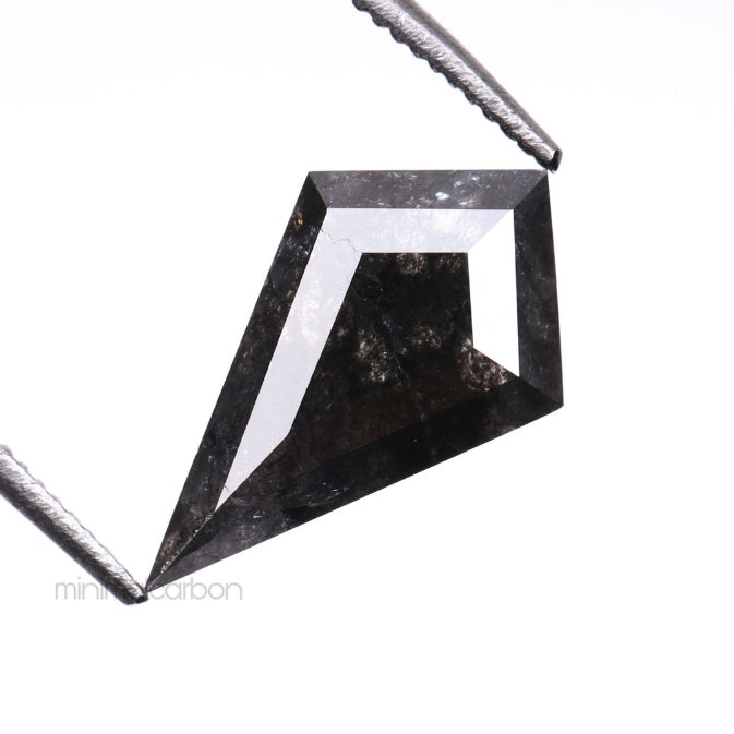 1.97 CT, 12.0 X 7.2 MM | Salt And Pepper Kite Cut Diamond - Minimal Carbon