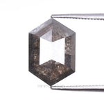 Load image into Gallery viewer, 2.90 CT, 10.7 X 7.3 MM | Salt And Pepper Hexagon Cut Diamond
