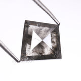 1.97 CT, 9.9 X 9.8 MM | Salt And Pepper Kite Cut Diamond - Minimal Carbon