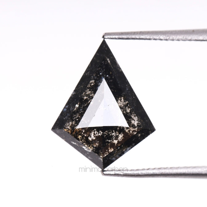 1.39 CT, 11.1 X 8.9 MM | Salt And Pepper Kite Cut Diamond