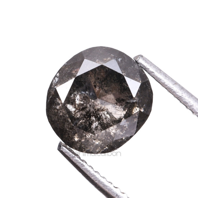 1.48 CT, 6.2 X 5.8 MM | Salt And Pepper Cushion Cut Diamond
