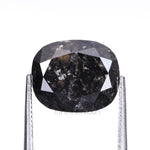 Load image into Gallery viewer, 3.01 CT, 9.3 X 7.8 MM | Salt And Pepper Cushion Cut Diamond
