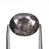 2.16 CT, 8.0 X 6.1 MM | Salt And Pepper Oval Cut Diamond