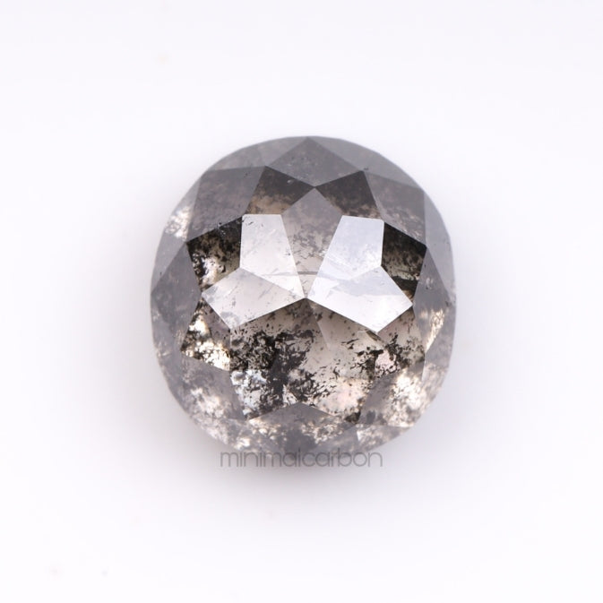 1.48 CT, 6.2 X 5.8 MM | Salt And Pepper Cushion Cut Diamond