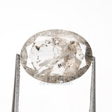 2.85 CT, 11.1 X 8.3 MM | Salt And Pepper Oval Cut Diamond - Minimal Carbon