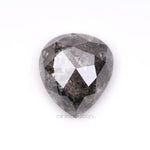 Salt And Pepper Pear Cut Diamond