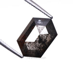 Load image into Gallery viewer, 1.88 CT, 9.0 X 5.8 MM | Salt And Pepper Hexagon Cut Diamond
