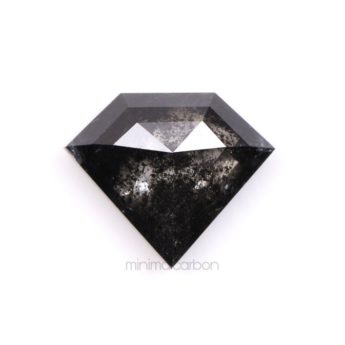 1.38 CT, 8.5 X 7.1 MM | Salt And Pepper Pentagon Cut Diamond