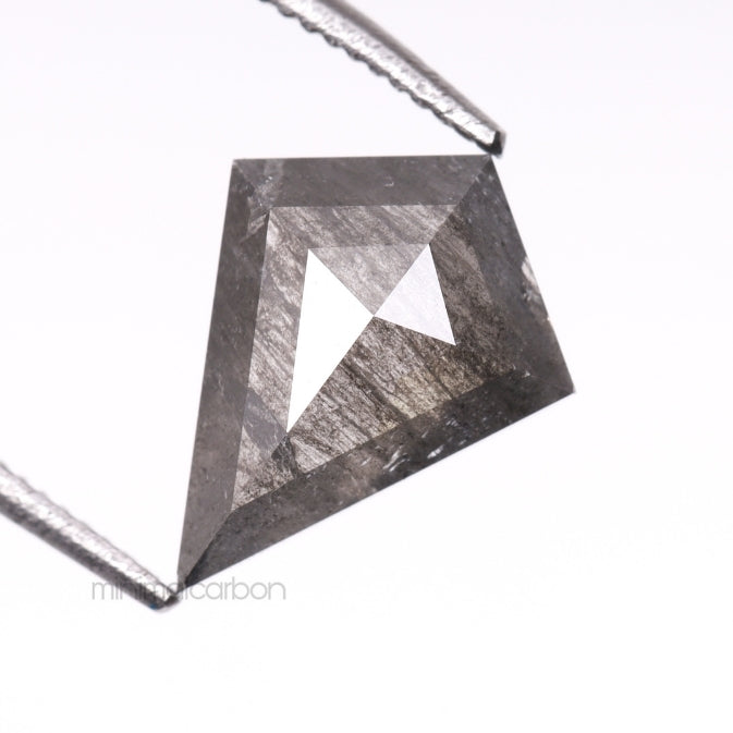 1.07 CT, 9.7 X 7.5 MM | Salt And Pepper Kite Cut Diamond