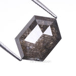 Load image into Gallery viewer, 2.90 CT, 10.7 X 7.3 MM | Salt And Pepper Hexagon Cut Diamond
