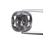 Load image into Gallery viewer, 2.01 CT, 7.0 X 7.0 MM | Salt And Pepper Cushion Cut Diamond
