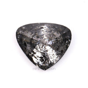 1.21 CT, 7.2 X 6.3 MM | Salt And Pepper Pear Cut Diamond - Minimal Carbon