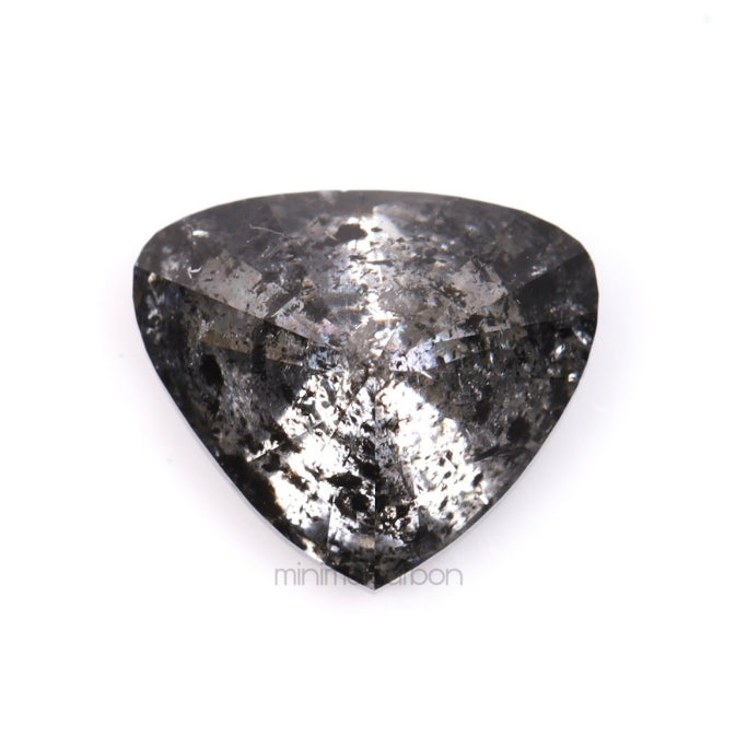 1.21 CT, 7.2 X 6.3 MM | Salt And Pepper Pear Cut Diamond - Minimal Carbon
