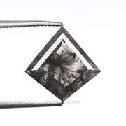 1.97 CT, 9.9 X 9.8 MM | Salt And Pepper Kite Cut Diamond - Minimal Carbon