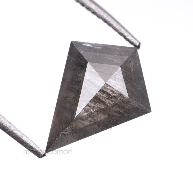 1.09 CT, 9.8 X 7.5 MM | Salt And Pepper Kite Cut Diamond