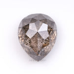 Salt And Pepper Pear Cut Diamond