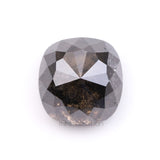 2.57 CT, 7.1 X 6.9 MM | Salt And Pepper Cushion Cut Diamond