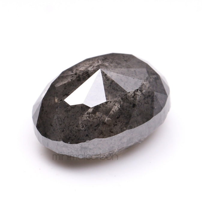 2.16 CT, 8.0 X 6.1 MM | Salt And Pepper Oval Cut Diamond