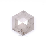 3.35 CT, 10.5 X 9.0 MM | Salt And Pepper Hexagon Cut Diamond
