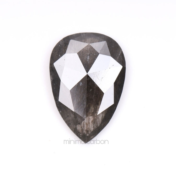 1.52 CT, 10.5 X 7.3 MM | Salt And Pepper Pear Cut Diamond