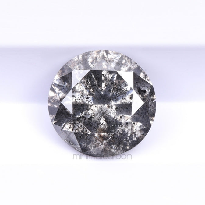 0.66 CT, 5.4 MM | Salt And Pepper Round Brilliant Cut Diamond