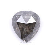 Salt And Pepper Pear Cut Diamond