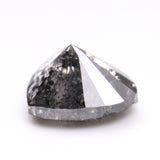1.21 CT, 7.2 X 6.3 MM | Salt And Pepper Pear Cut Diamond - Minimal Carbon