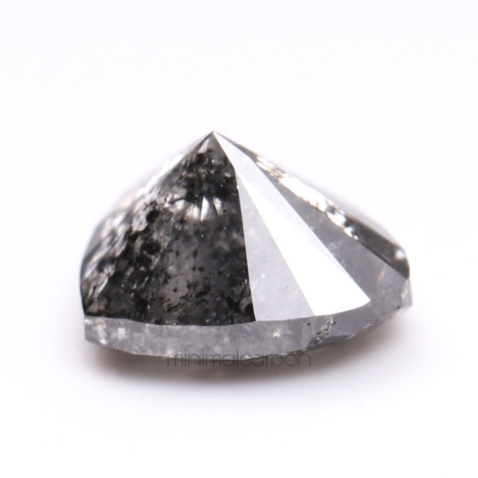 1.21 CT, 7.2 X 6.3 MM | Salt And Pepper Pear Cut Diamond - Minimal Carbon