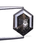 Load image into Gallery viewer, 1.73 CT, 8.0 X 5.7 MM | Salt And Pepper Hexagon Cut Diamond
