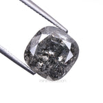 Load image into Gallery viewer, 2.01 CT, 7.0 X 7.0 MM | Salt And Pepper Cushion Cut Diamond
