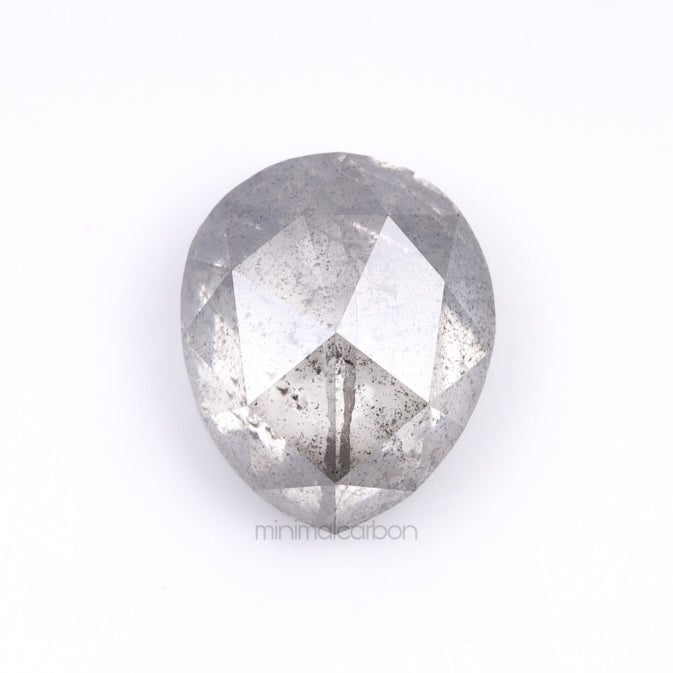 1.73 CT, 7.5 X 6.3 MM | Salt And Pepper Pear Cut Diamond