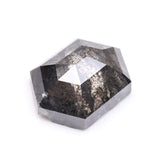 1.15 CT, 7.2 X 5.4 MM | Salt And Pepper Hexagon Cut Diamond - Minimal Carbon