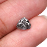 1.21 CT, 7.2 X 6.3 MM | Salt And Pepper Pear Cut Diamond - Minimal Carbon