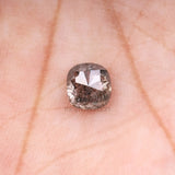 1.22 CT, 6.0 X 5.6 MM | Salt And Pepper Diamond | Cushion Cut Diamond - Minimal Carbon