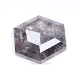 1.81 CT, 10.0 X 8.0 MM | Salt And Pepper Hexagon Cut Diamond
