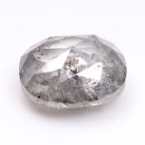1.30 CT, 6.7 X 5.9 MM | Salt And Pepper Oval Cut Diamond - Minimal Carbon