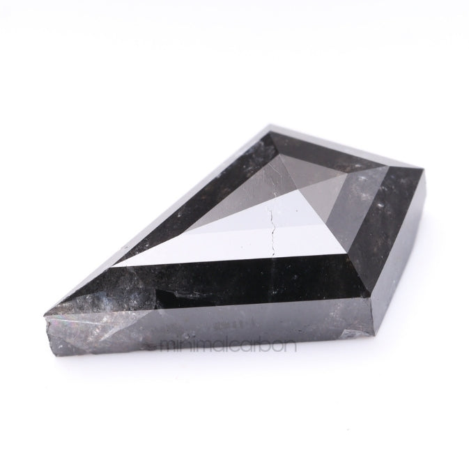 1.97 CT, 12.0 X 7.2 MM | Salt And Pepper Kite Cut Diamond - Minimal Carbon